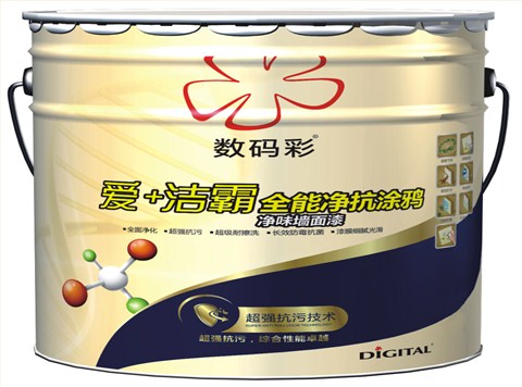 爱+洁霸全能净抗涂鸭净味墙面漆