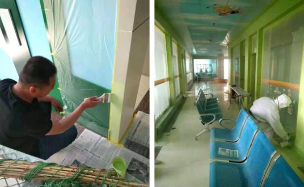 妇幼保健院铝合金翻新 直接刷涂改色 绿色无气味